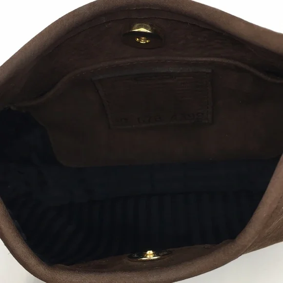 SOLD!!! Vintage Coach Mini Ergo 4399 Chocolate Brown Nubuc Suede Bag - Picture 10 of 16